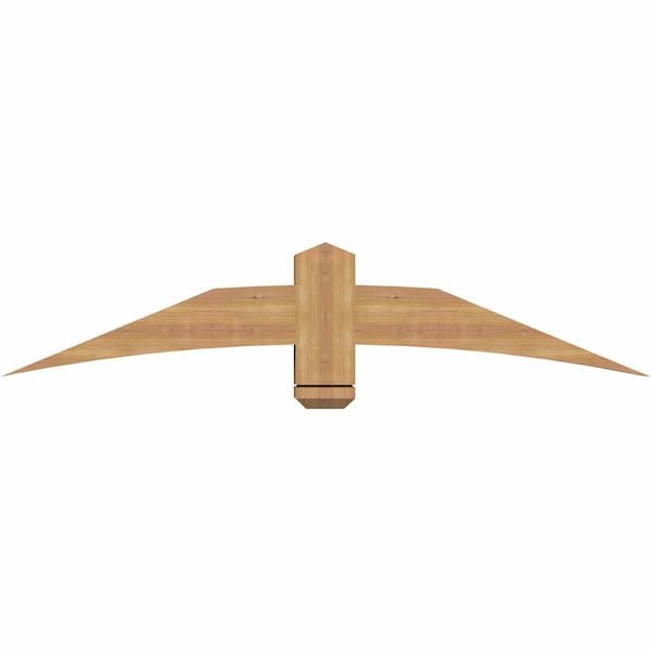 Ekena Millwork Bellingham Timber Gable Bracket, Western Red Cedar, 60"W x 12"H x 5 1/2"D x 5 1/2"F, 5/12 Pitch GBW060X12X0606BEL00SWR - main
